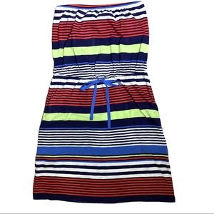Tommy Hilfiger Striped Strapless Dress Size S/P